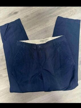 Aigle Men's Navy Straight Chinos